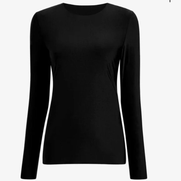 Commando Butter Long Sleeve Crew Neck Top Black XL NWT - Picture 1 of 4